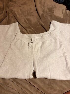 Aritzia Light Grey Straight Leg Sweatpants